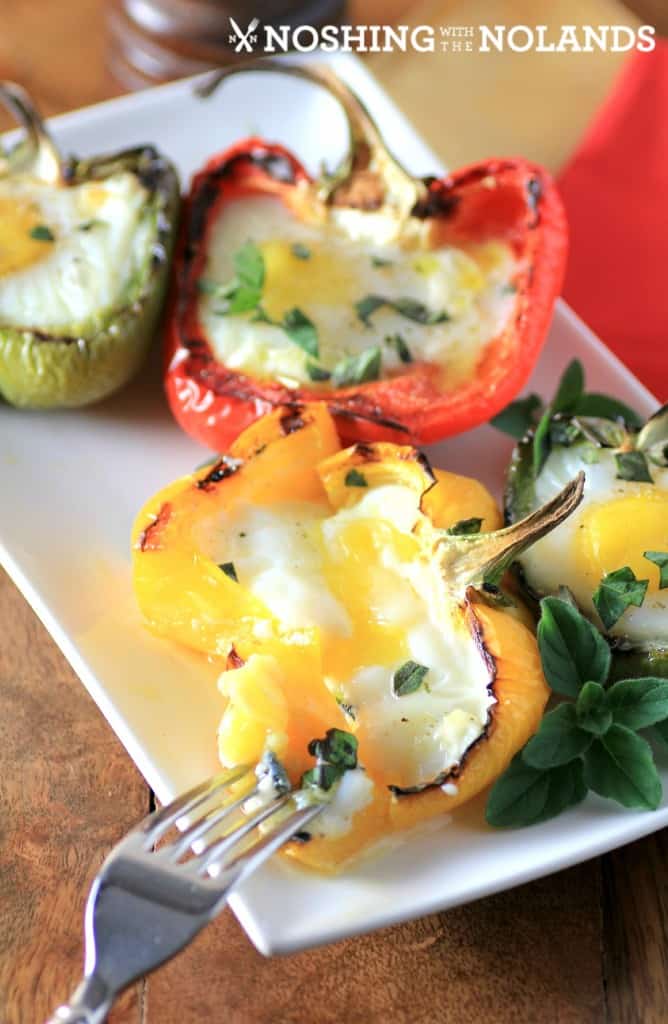 Grilled Peppers with Eggs by Noshing With The Nolands