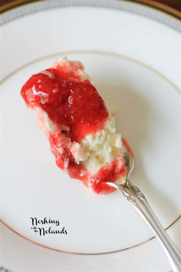 Light and Airy Strawberry Cheesecake for Canada Day by Noshing With The Nolands 