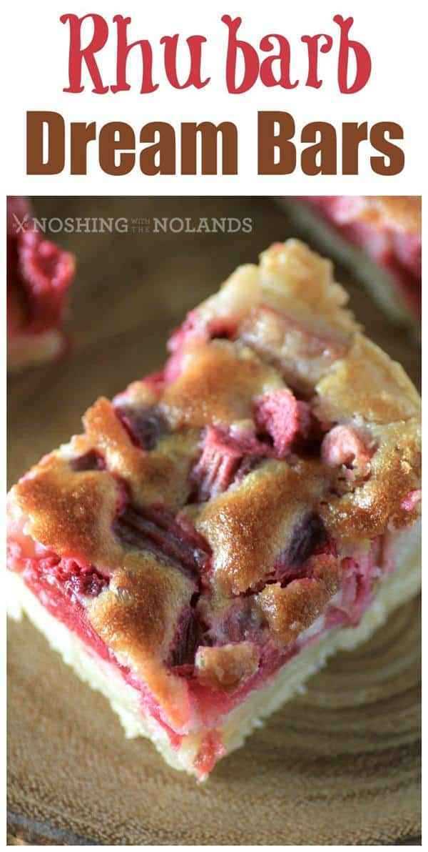 Rhubarb Dream Bars are delicious and easy to make!