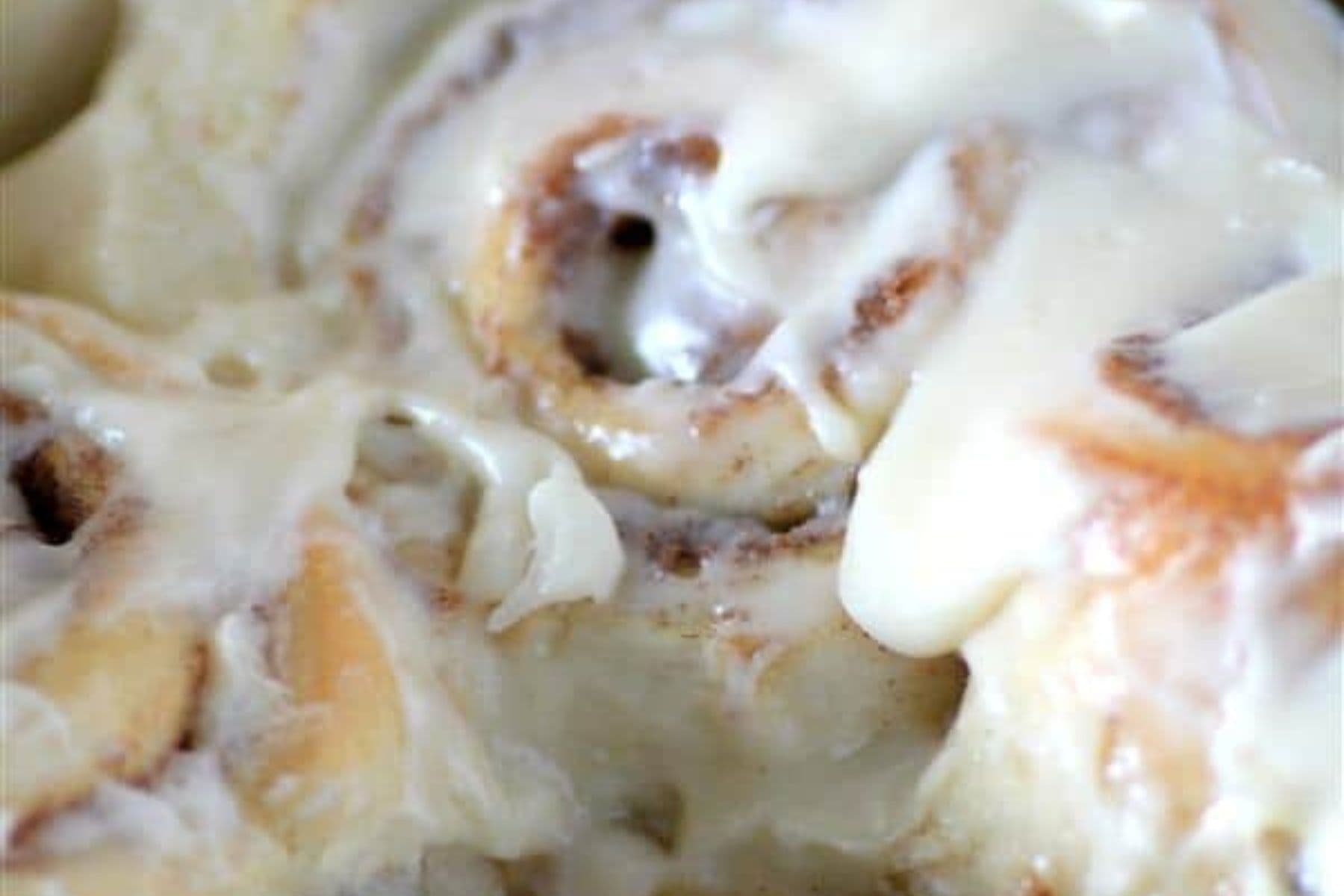 Close-up of cinnamon rolls.