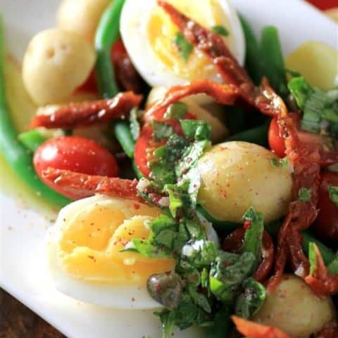 Egg Potato Green Bean Salad #SummerSideUp