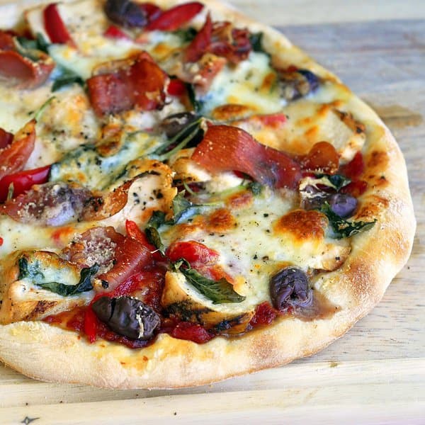Grilled Chicken and Prosciutto Margherita Pizza by Rock Recipes
