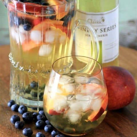 Peach Blueberry Sangria