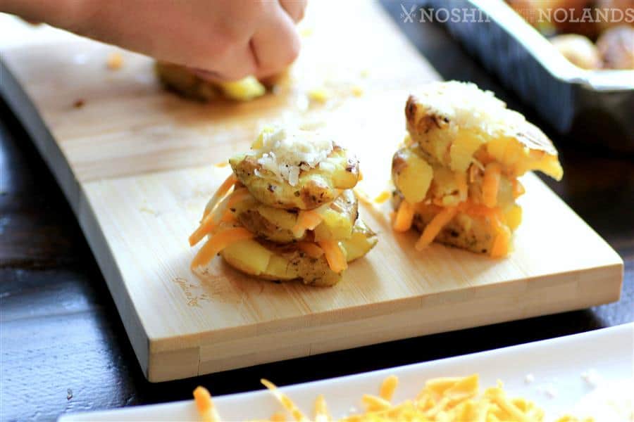 Cheesy Potato Stacks by Noshing With The Nolands 