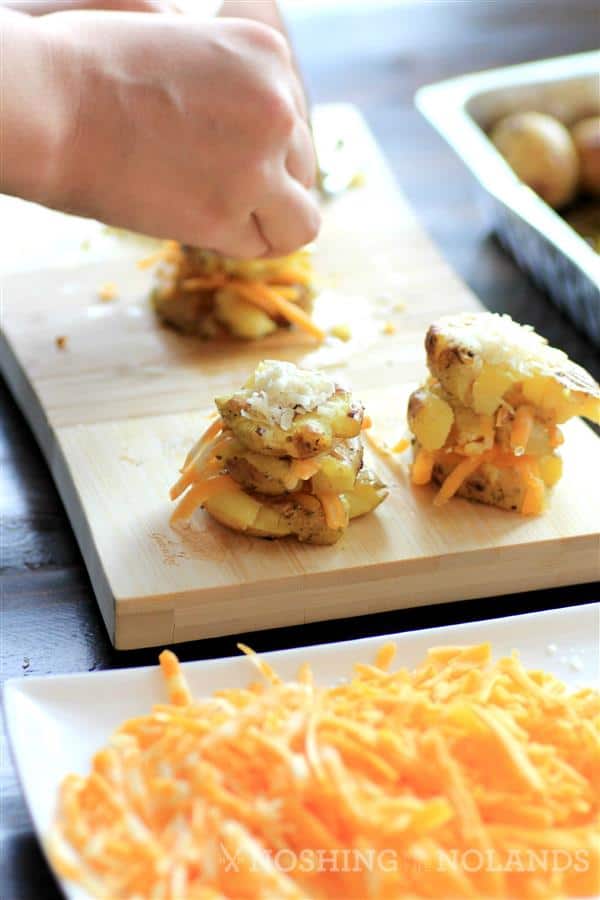 Cheesy Potato Stacks by Noshing With The Nolands 