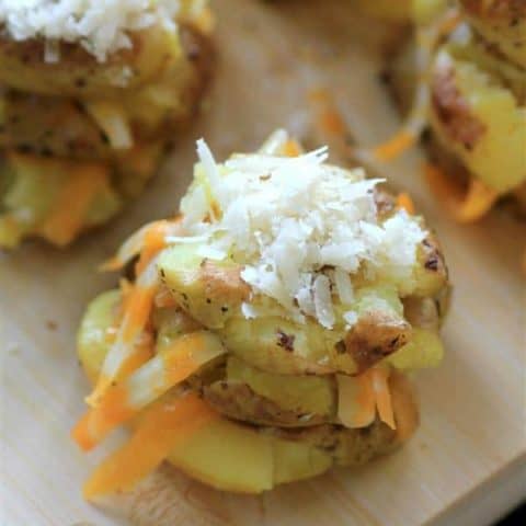 Cheesy Potato Stacks #LittlePotatoCompany