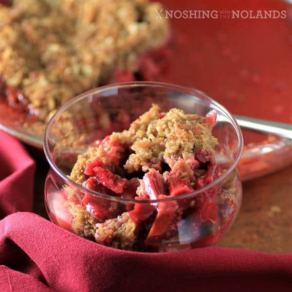 Rhubarb Strawberry Crisp - Noshing With The Nolands