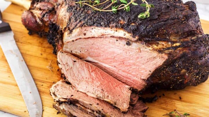 Herb Crusted Grilled Leg of Lamb