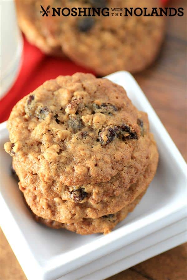 Chewy Oatmeal Raisin Cookies by Noshing With The Nolands