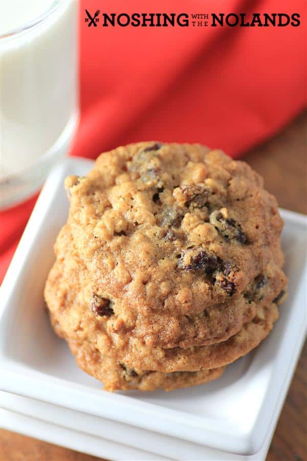 Chewy Oatmeal Raisin Cookies by Noshing With The Nolands
