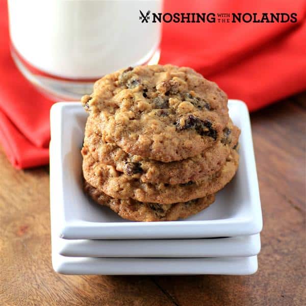 Chewy Oatmeal Raisin Cookies by Noshing With The Nolands 