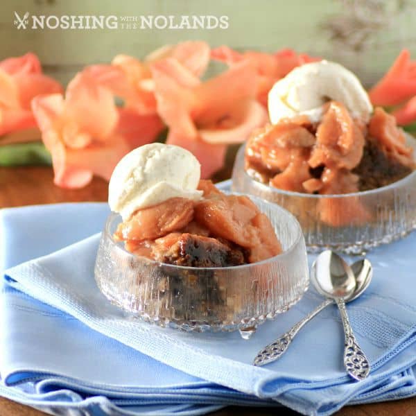 Slow Cooker Peach Cobbler by Noshing With The Nolands NWTN2
