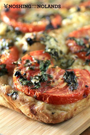 Tomato Onion Parmesan Focaccia