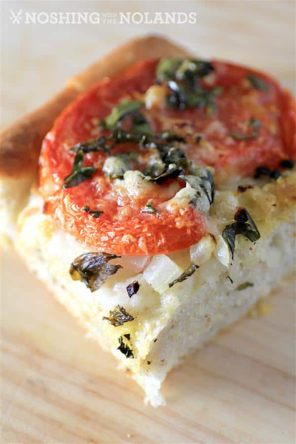 Tomato Onion Parmesan Focaccia by Noshing With The Nolands