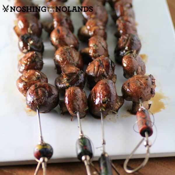 Skewered Garlic Mushrooms by Noshing With The Nolands (Custom)