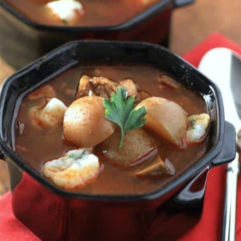 Slow Cooker Goulash Soup with Dumplings