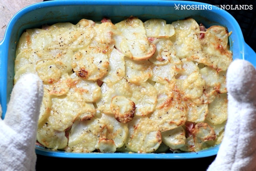 Canadian Bacon, Swiss Chard, Potato Gratin by Noshing With The Nolands (Custom)