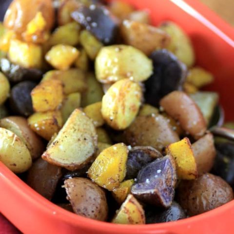 Roasted Cinnamon Little Potatoes and Pumpkin