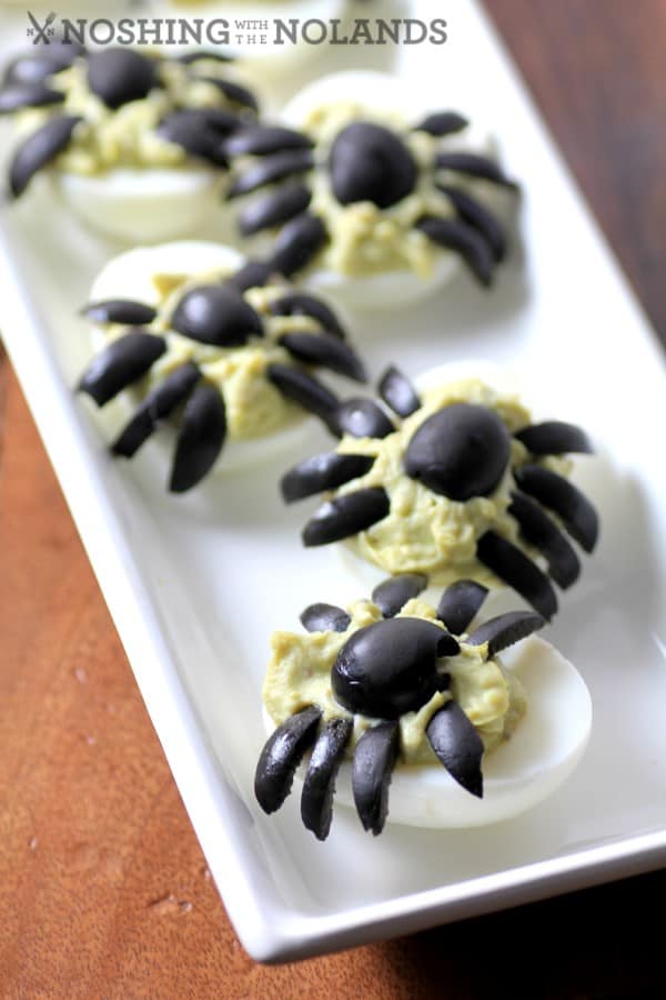 Spider Guacamole Eggs by Noshing Wtih The Nolands 