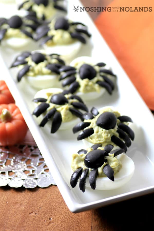 Spider Guacamole Eggs by Noshing Wtih The Nolands