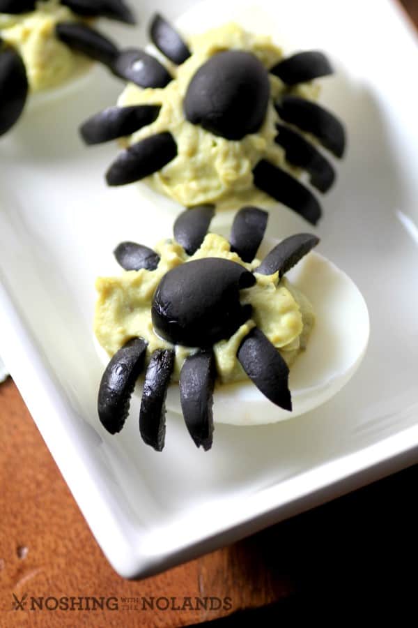 Spider Guacamole Eggs by Noshing Wtih The Nolands
