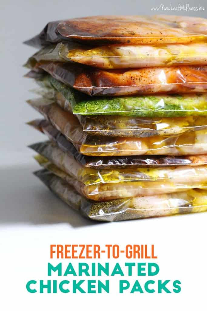 Freezer to Grill Marinated Chicken Packs