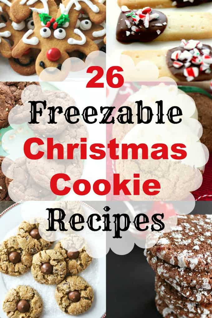 26 Freezable Christmas Cookie Recipes, make ahead Christmas cookies.