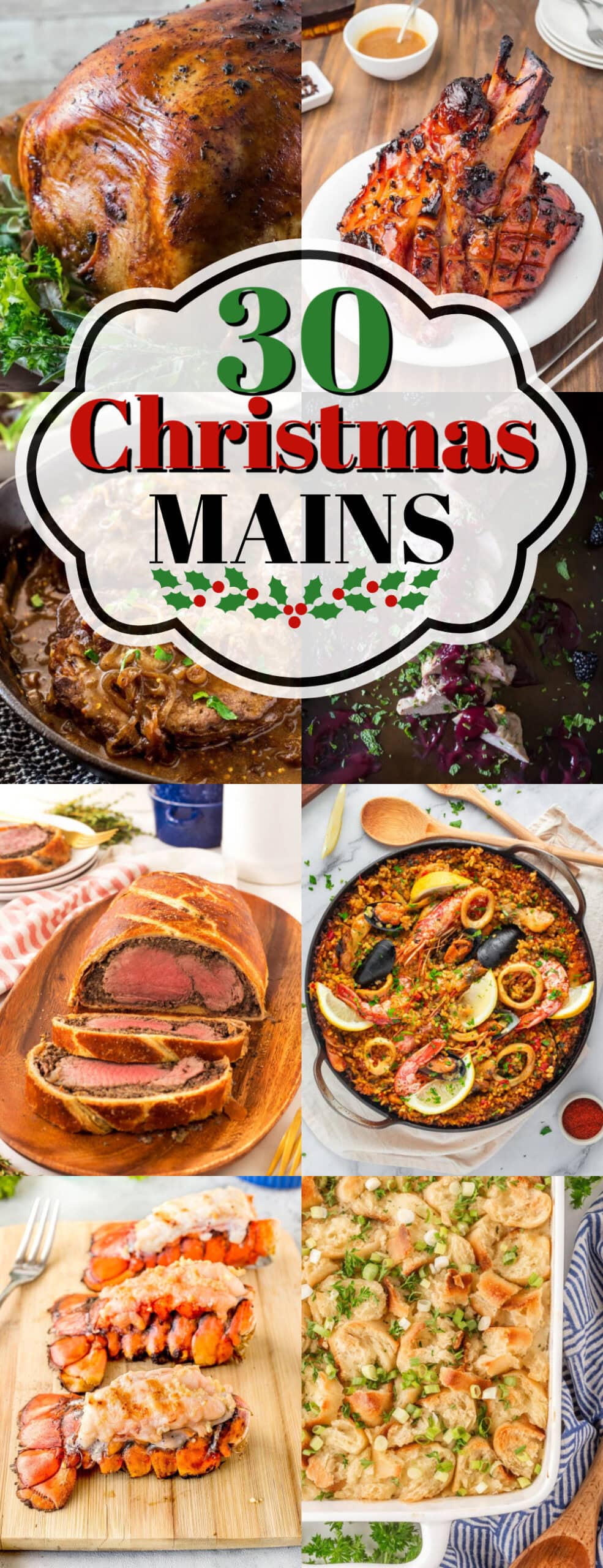 30 Main Courses for Christmas Pin. 