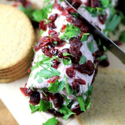 Cranberry Port Goat Cheese Log