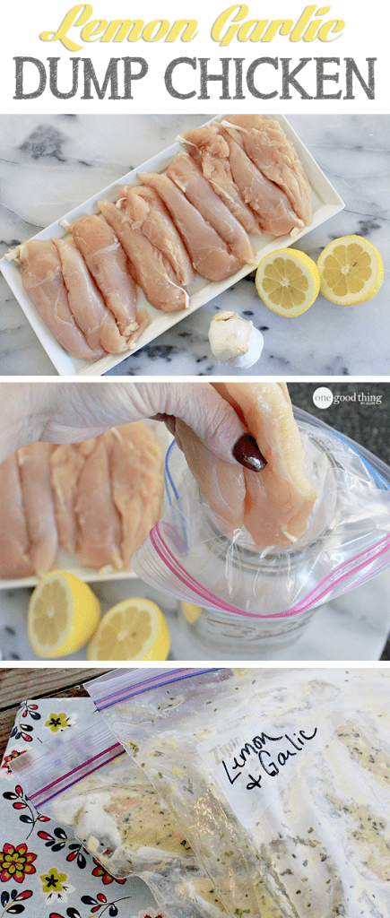 Lemon Garlic Dump Chicken