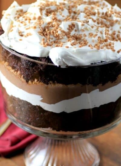 Easy Chocolate Caramel Trifle hero.