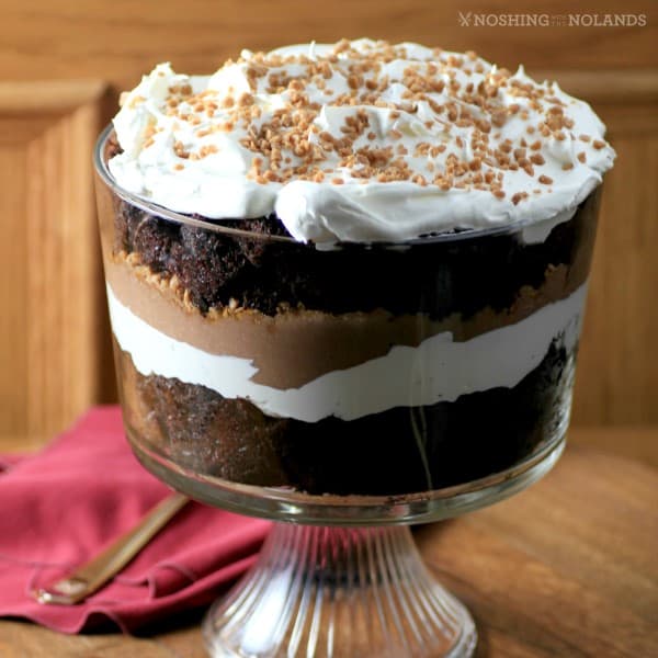 Easy Chocolate Caramel Trifle by Noshing With The Nolands, square