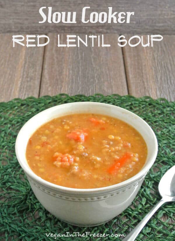 Slow Cooker Red Lentil Soup