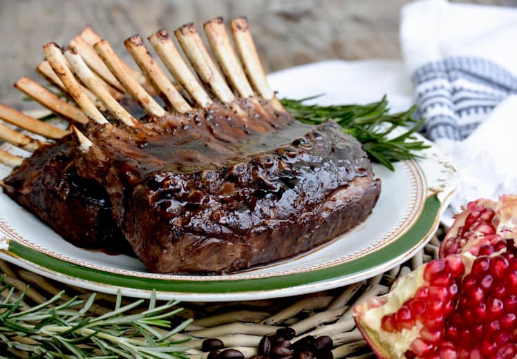 Rack of Lamb with Pomegranate-Coffee Sauce by Floating Kitchen