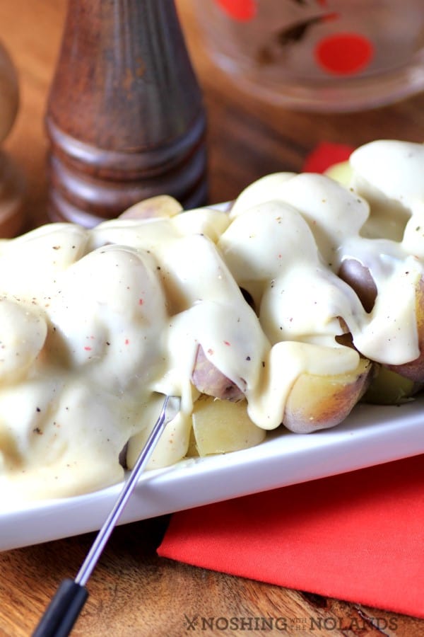 Truffle Cheese Fondue Little Potatoes by Noshing With The Nolands 