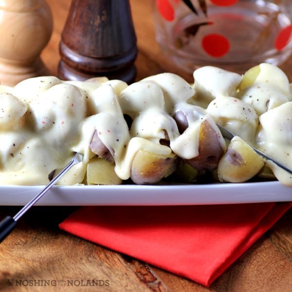 Truffle Cheese Fondue Little Potatoes by Noshing With The Nolands 