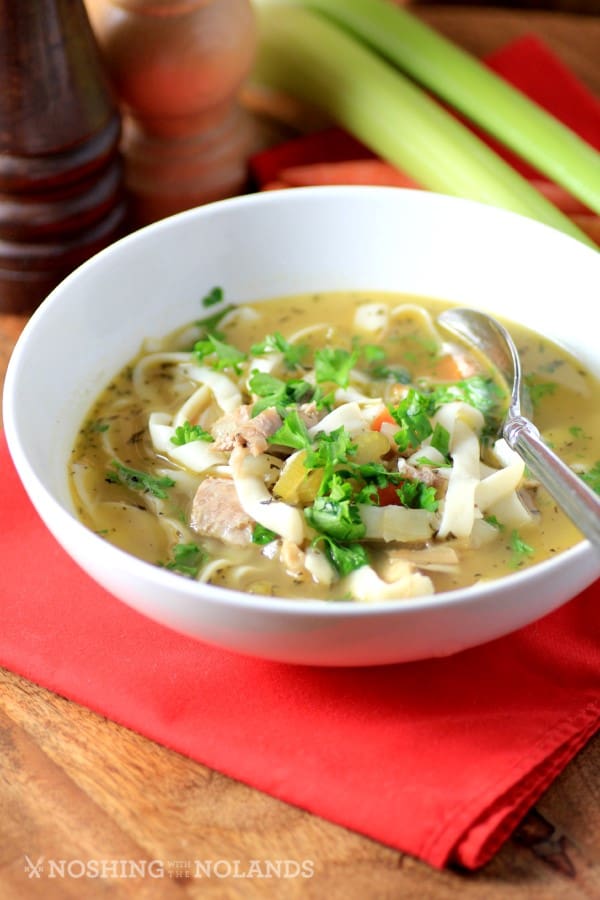 Easy Light Turkey Noodle Soup by Noshing With The Nolands 
