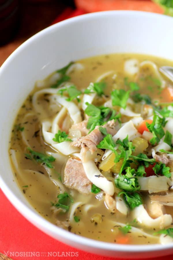 Easy Light Turkey Noodle Soup is comfort food without the calories