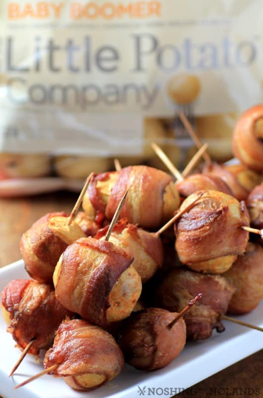 Spicy Bacon Wrapped Little Potatoes by Noshing With The Nolands 