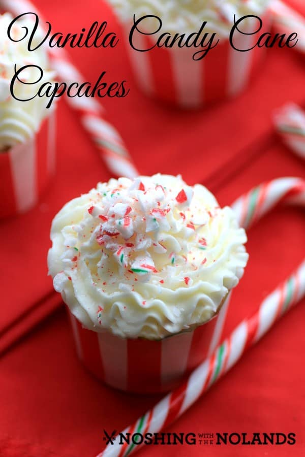 Vanilla Candy Cane Cupcakes by Noshing With The Nolands (Custom)