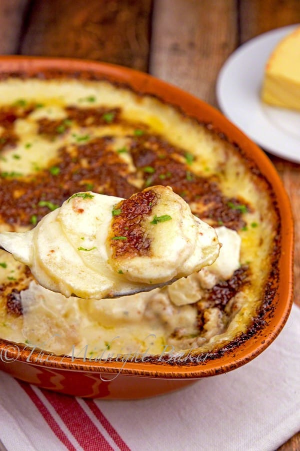 Scallop Potatoes Gratin by The Midnight Baker