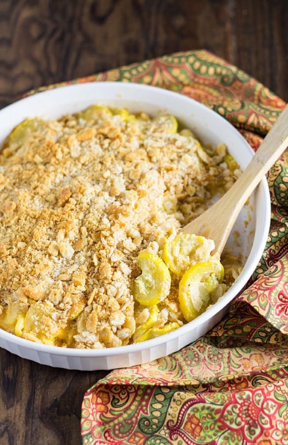 Cheddar Squash Casserole by The Blond Cook