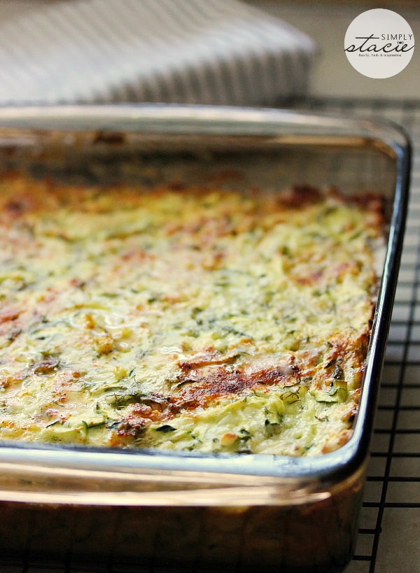 Cheesy Zucchini Bake by Simply Stacie