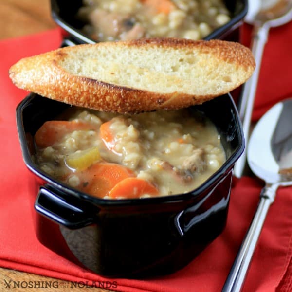 Beef Barley Soup by Noshing With The Nolands 