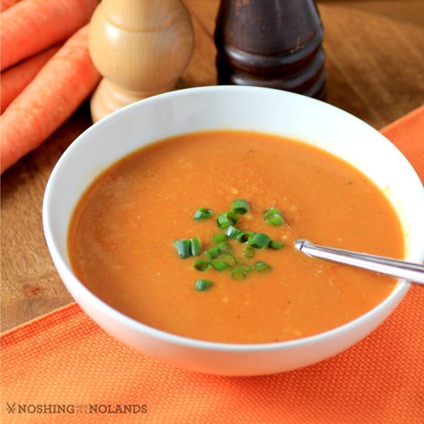 Creamy Vegan Moorish Spiced Roasted Carrot Soup by Noshing With The Nolands (Custom)