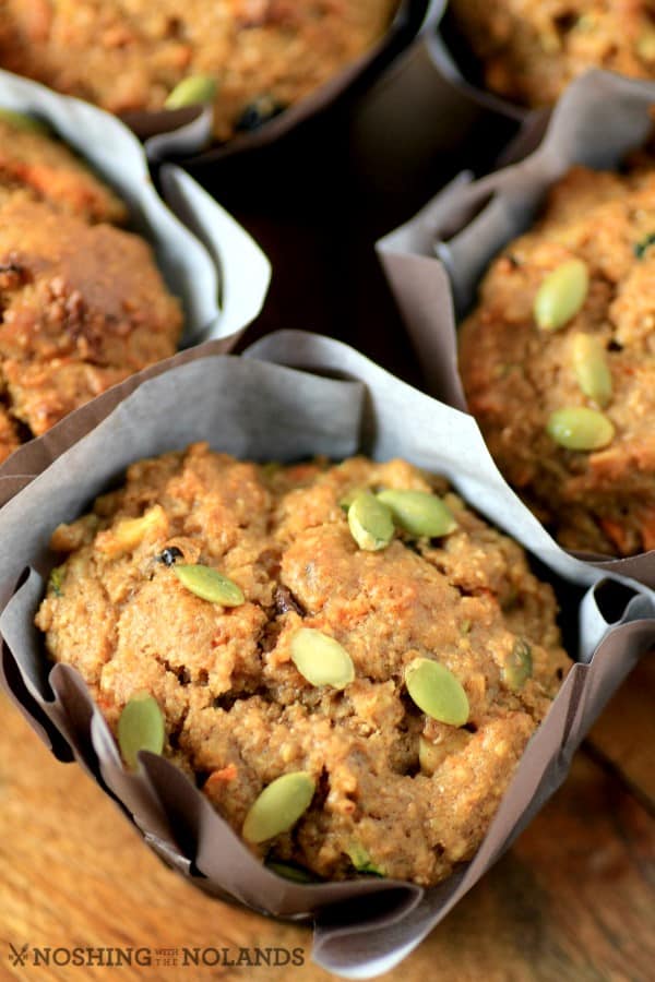 Zucchini Carrot Breakfast Muffins by Noshing With The Nolands 