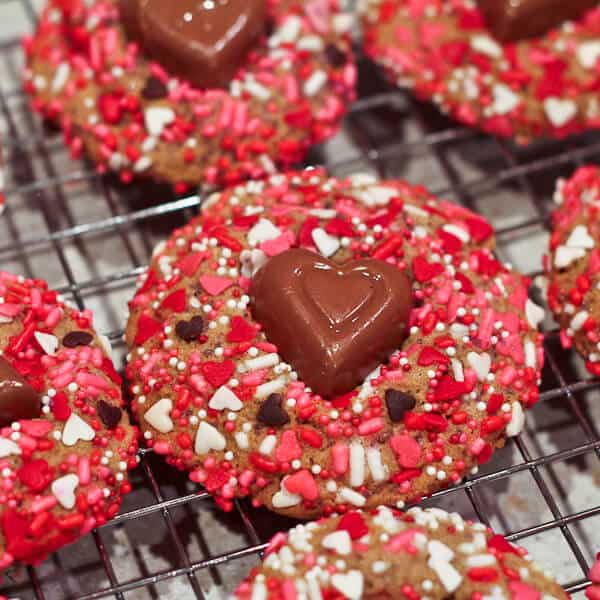 vanilla Valentines day cookies