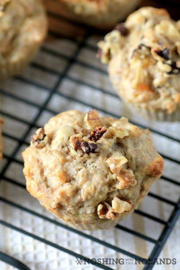 Banana Arpicot Walnut Muffins by Noshing With The Nolands 