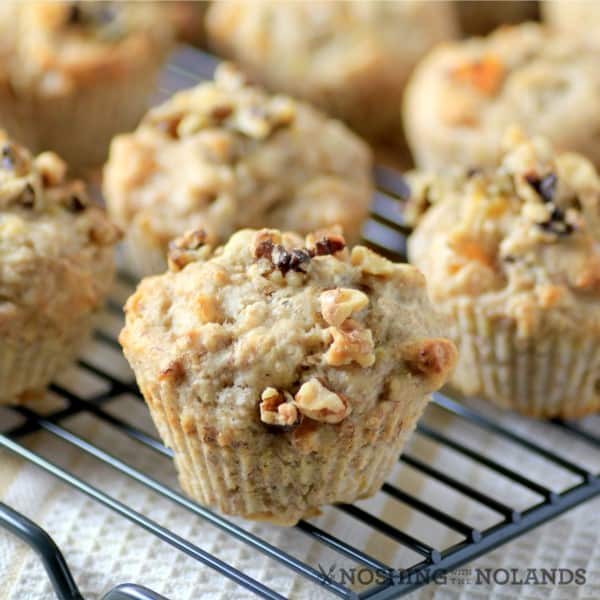 Banana Arpicot Walnut Muffins by Noshing With The Nolands