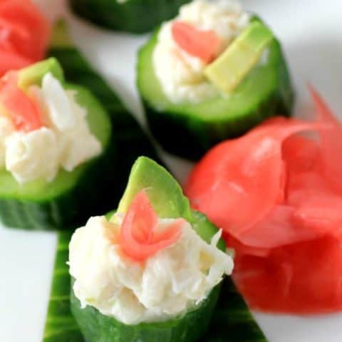 Crab Cucumber Appetizer Cups